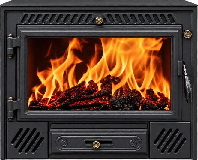 CREPUS JA 2 double sided wood burning stove
